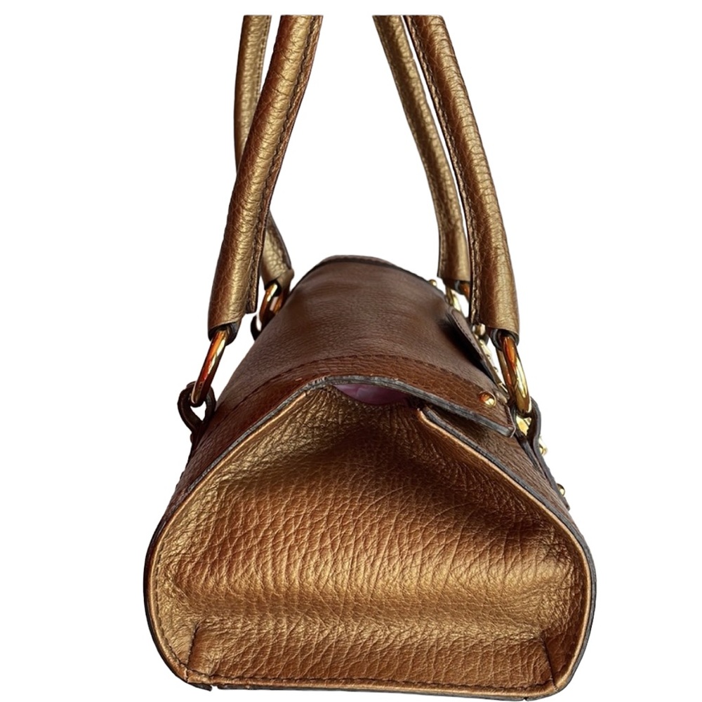 DOLCE & GABBANA vintage golden bronze shoulder handbag, never used - Picture 2 of 14